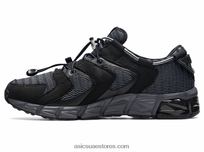 Asics أسود / رمادي الناقل جل الكم 180 إعادة 2N24DJ1659