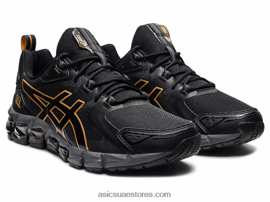 Asics أسود / ذهب خالص جل الكم 180 2N24DJ1814
