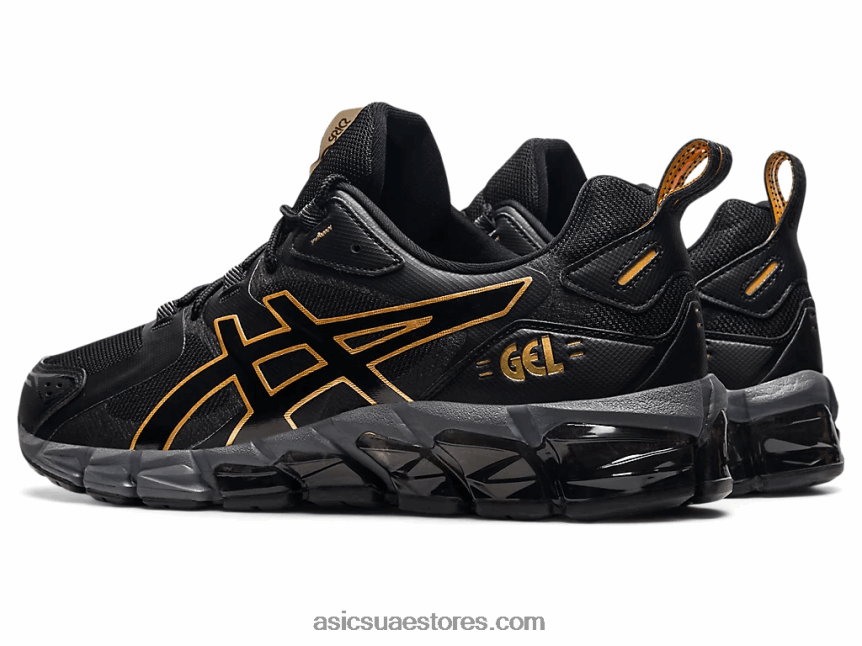 Asics أسود / ذهب خالص جل الكم 180 2N24DJ1814