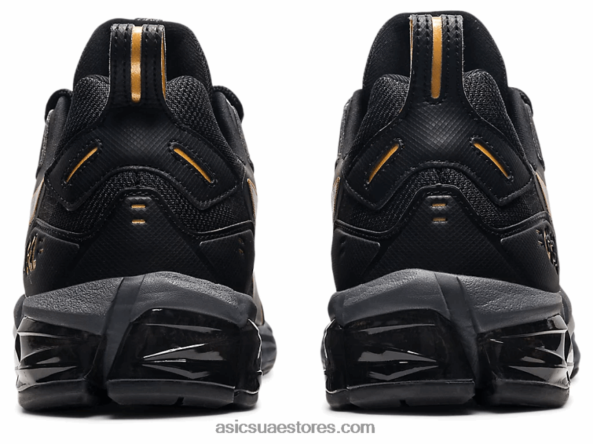 Asics أسود / ذهب خالص جل الكم 180 2N24DJ1814