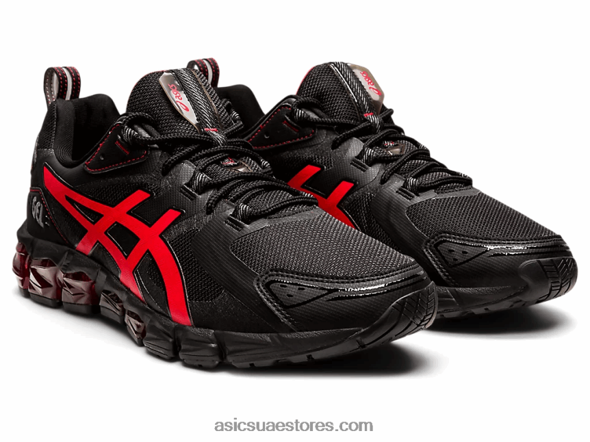 Asics أسود / أحمر كهربائي جل الكم 180 2N24DJ1875