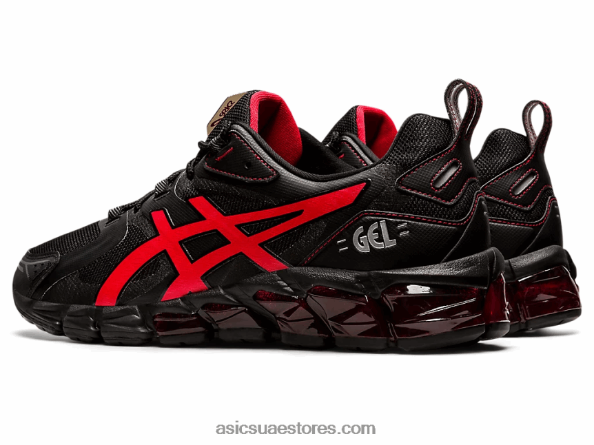 Asics أسود / أحمر كهربائي جل الكم 180 2N24DJ1875