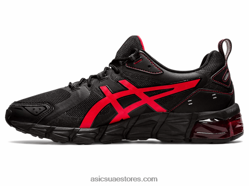 Asics أسود / أحمر كهربائي جل الكم 180 2N24DJ1875