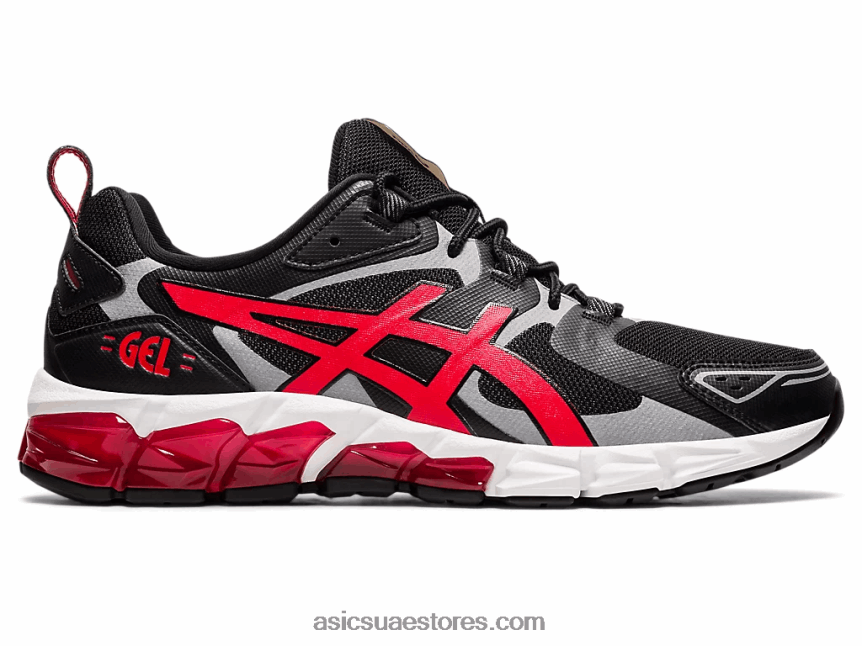 Asics أسود / أحمر كلاسيكي جل الكم 180 2N24DJ1959