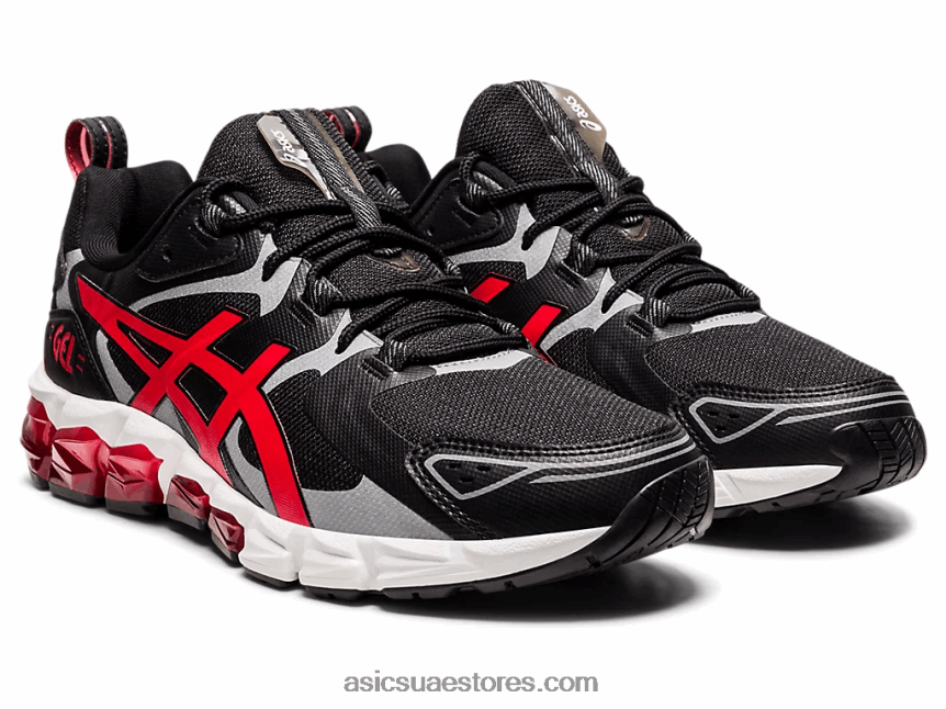 Asics أسود / أحمر كلاسيكي جل الكم 180 2N24DJ1959