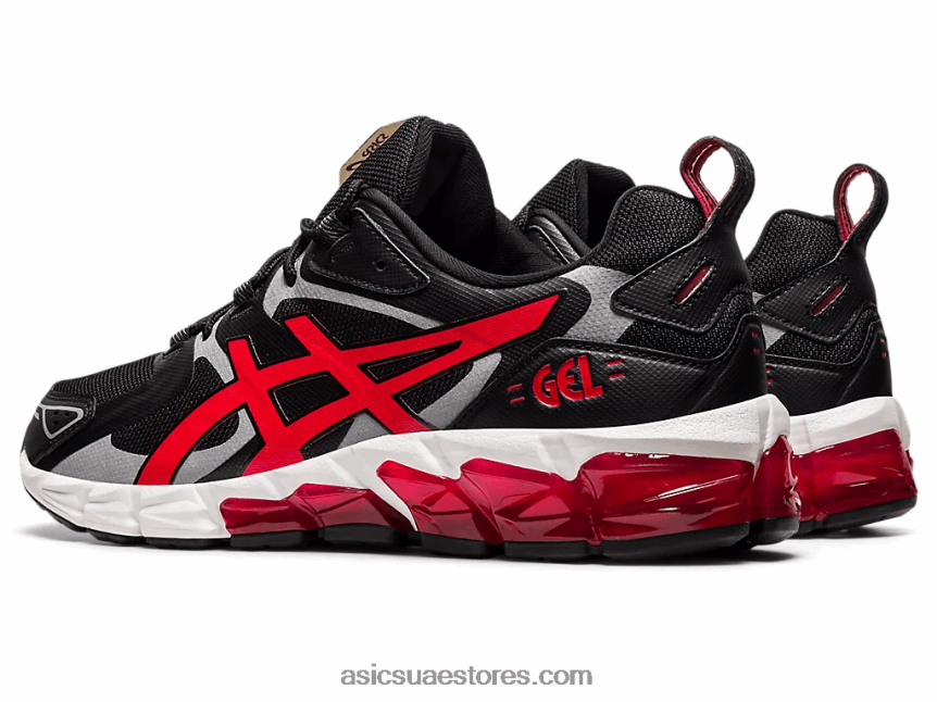 Asics أسود / أحمر كلاسيكي جل الكم 180 2N24DJ1959