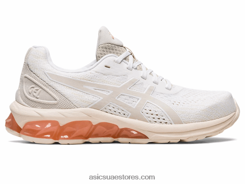 Asics أبيض / دقيق الشوفان هلام الكم 180 السابع 2N24DJ2188