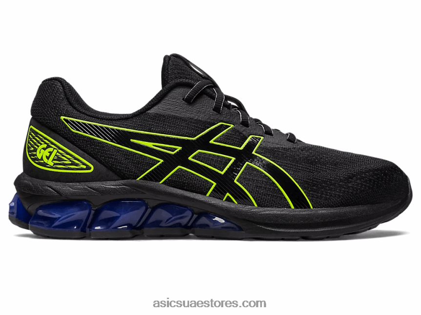Asics أسود / أصفر أمان هلام الكم 180 السابع 2N24DJ224