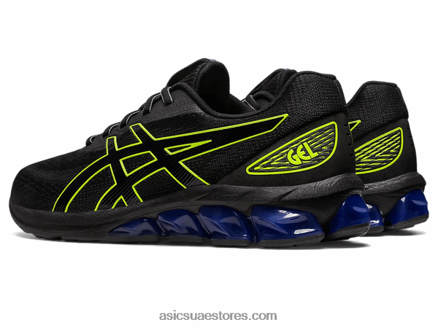 Asics أسود / أصفر أمان هلام الكم 180 السابع 2N24DJ224