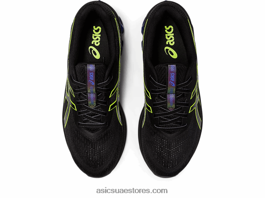 Asics أسود / أصفر أمان هلام الكم 180 السابع 2N24DJ224