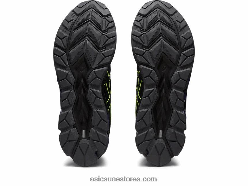 Asics أسود / أصفر أمان هلام الكم 180 السابع 2N24DJ224