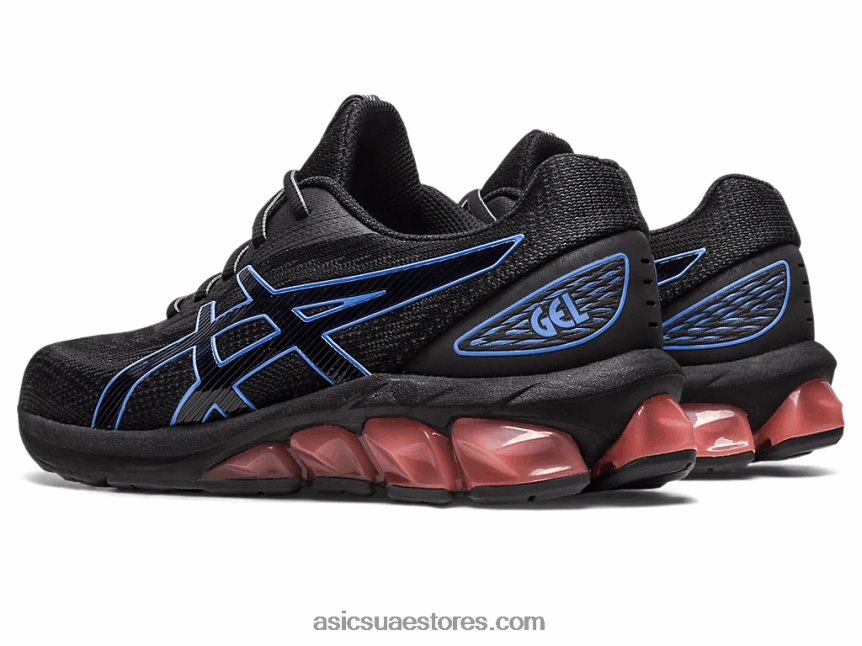 Asics أسود / نكة زرقاء هلام الكم 180 السابع 2N24DJ2336
