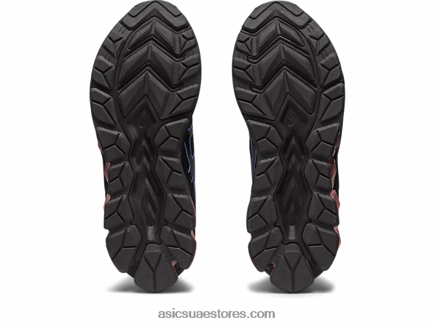Asics أسود / نكة زرقاء هلام الكم 180 السابع 2N24DJ2336