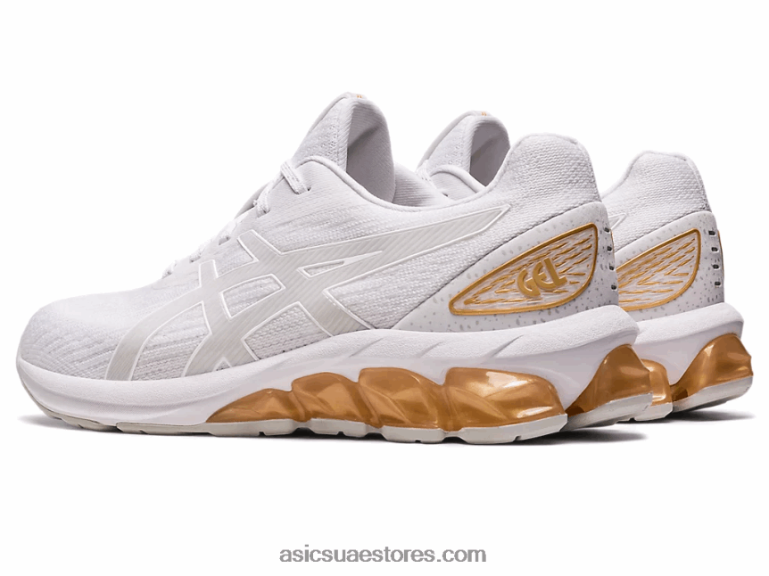 Asics أبيض / شمبانيا هلام الكم 180 السابع 2N24DJ2615