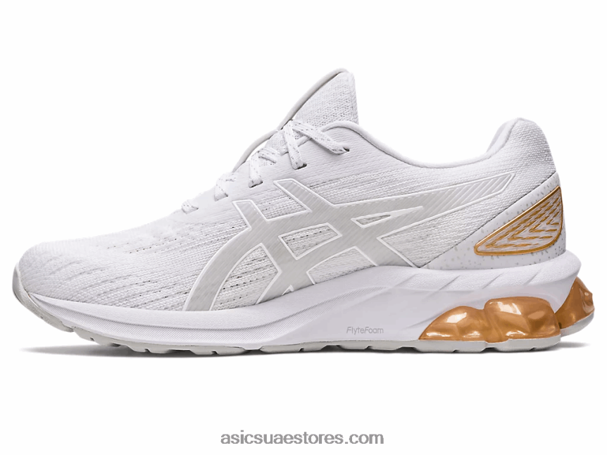 Asics أبيض / شمبانيا هلام الكم 180 السابع 2N24DJ2615