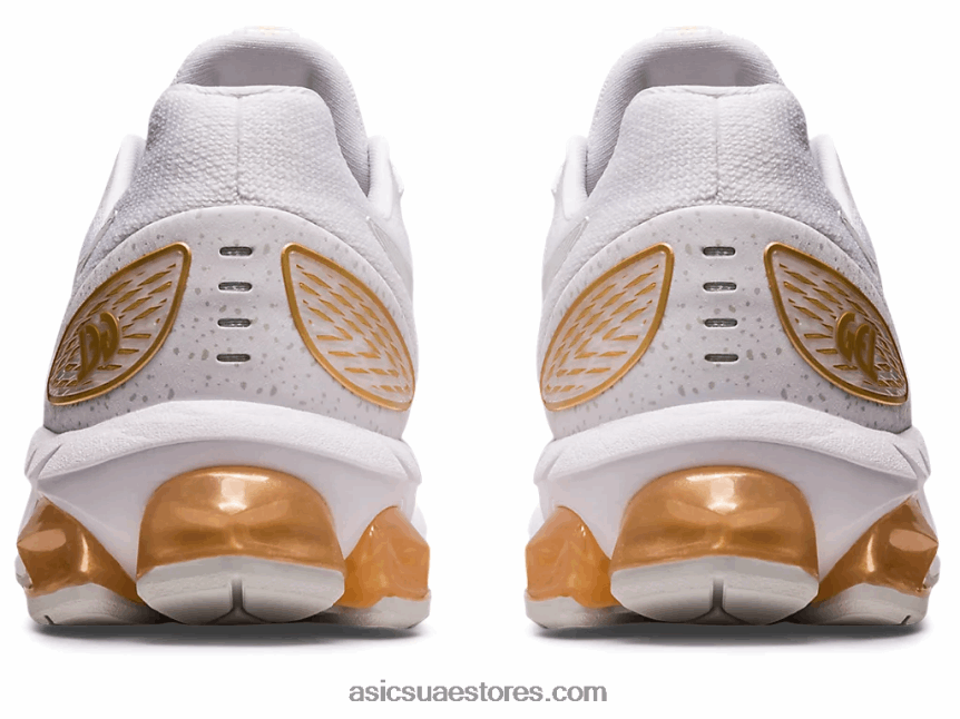 Asics أبيض / شمبانيا هلام الكم 180 السابع 2N24DJ2615