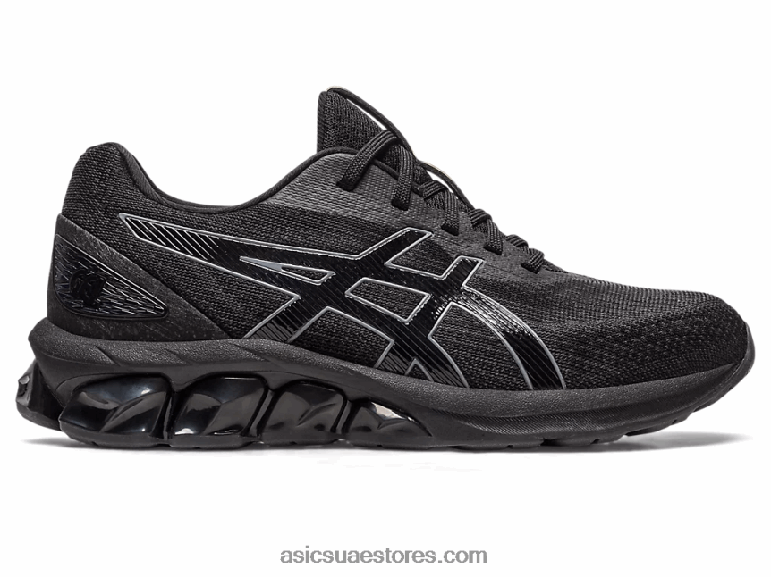 Asics أسود / رمادي فولاذي هلام الكم 180 السابع 2N24DJ2625