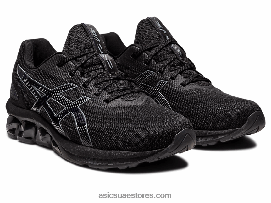 Asics أسود / رمادي فولاذي هلام الكم 180 السابع 2N24DJ2625