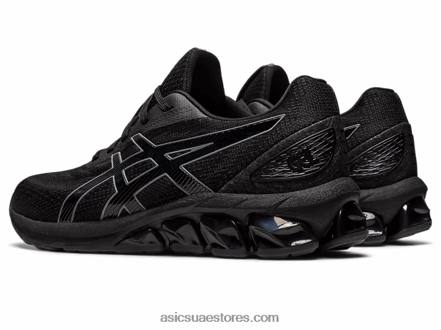 Asics أسود / رمادي فولاذي هلام الكم 180 السابع 2N24DJ2625