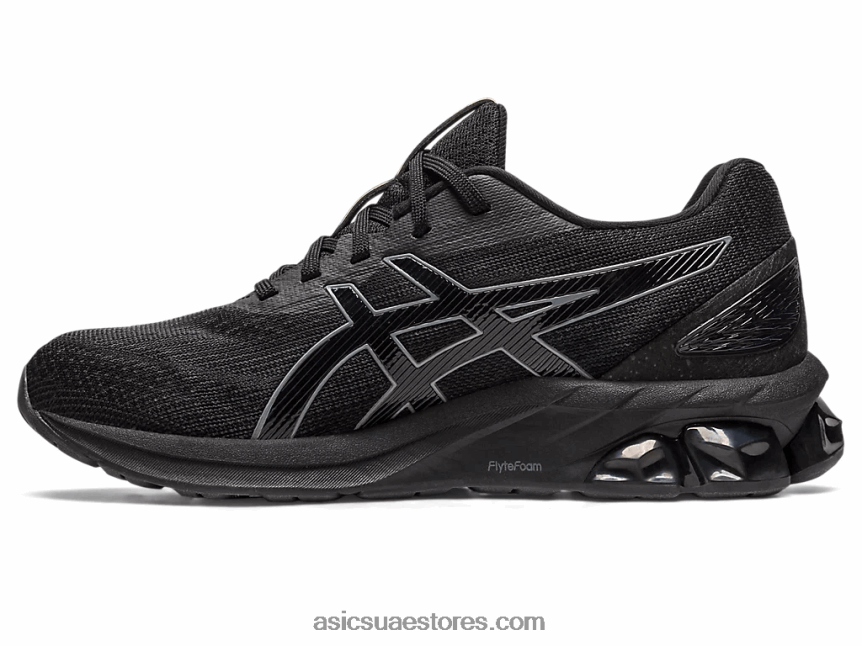 Asics أسود / رمادي فولاذي هلام الكم 180 السابع 2N24DJ2625