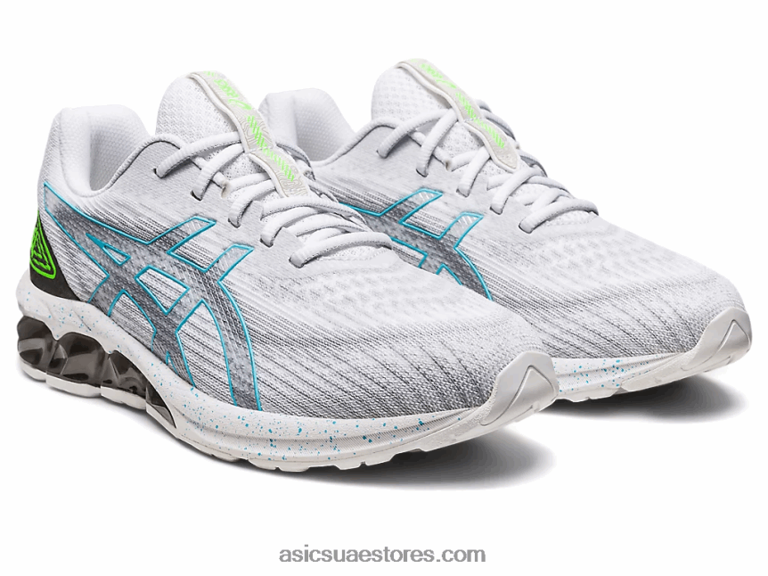 Asics أبيض / جونميتال هلام الكم 180 السابع 2N24DJ269