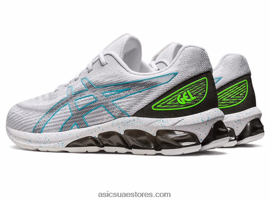 Asics أبيض / جونميتال هلام الكم 180 السابع 2N24DJ269