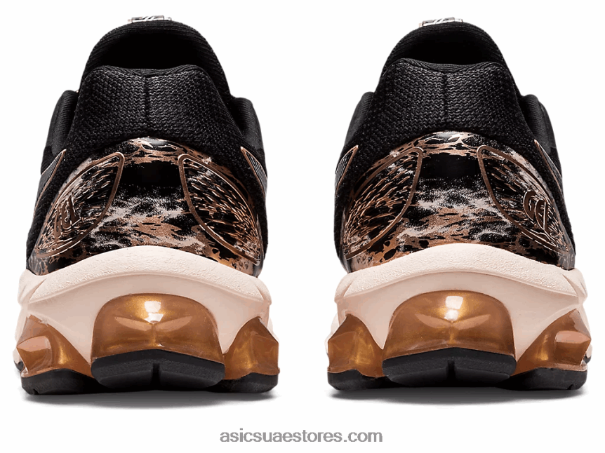 Asics أسود / ذهبي وردي هلام الكم 180 السابع 2N24DJ2908