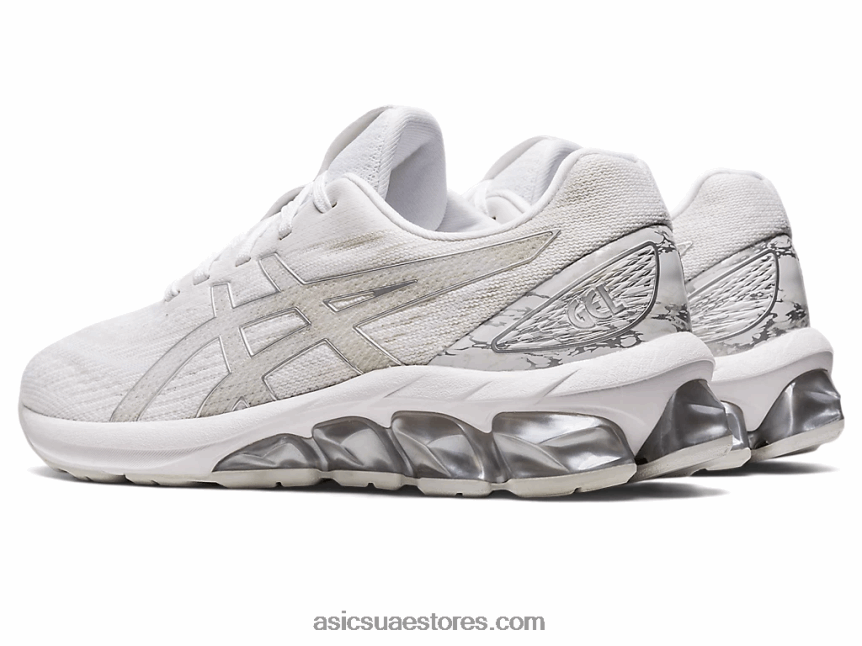 Asics أبيض / فضي نقي هلام الكم 180 السابع 2N24DJ2921