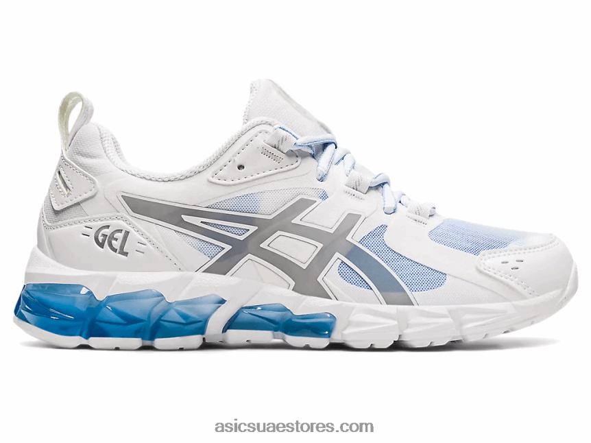 Asics أبيض / نكة زرقاء جل الكم 180 2N24DJ3735