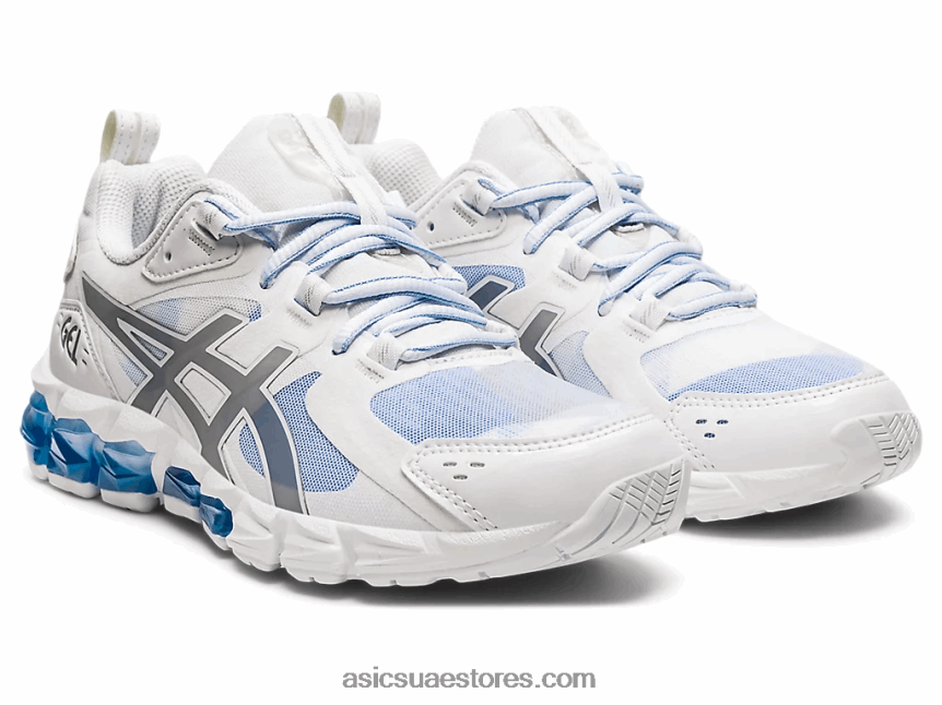 Asics أبيض / نكة زرقاء جل الكم 180 2N24DJ3735