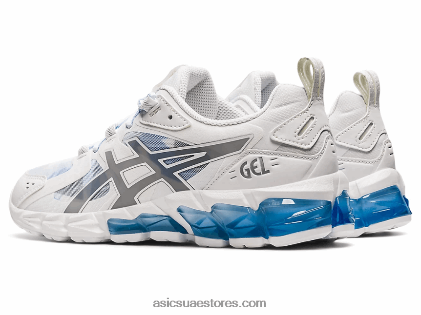 Asics أبيض / نكة زرقاء جل الكم 180 2N24DJ3735