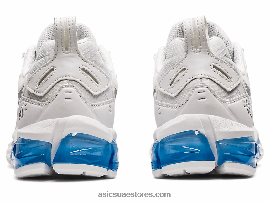 Asics أبيض / نكة زرقاء جل الكم 180 2N24DJ3735