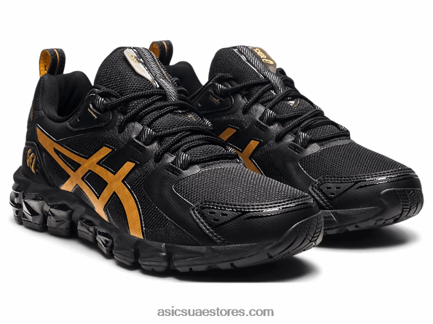 Asics أسود / ذهب خالص جل الكم 180 2N24DJ3865