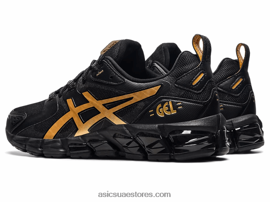 Asics أسود / ذهب خالص جل الكم 180 2N24DJ3865