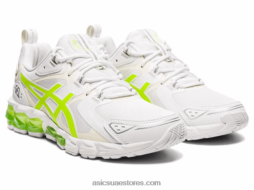 Asics أبيض / أخضر خطير جل الكم 180 2N24DJ4036