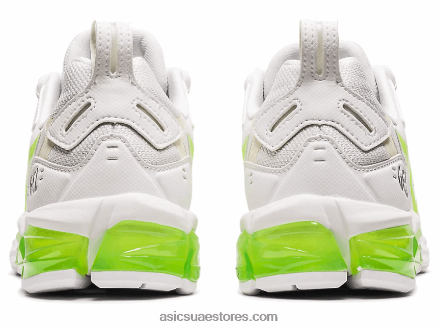 Asics أبيض / أخضر خطير جل الكم 180 2N24DJ4036