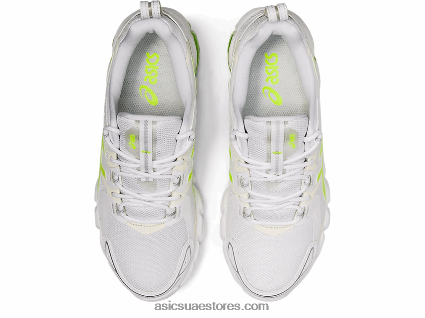 Asics أبيض / أخضر خطير جل الكم 180 2N24DJ4036