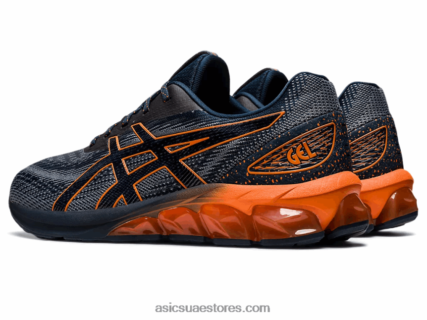 Asics الأزرق الفرنسي / البرتقالي الحمم هلام الكم 180 السابع 2N24DJ733