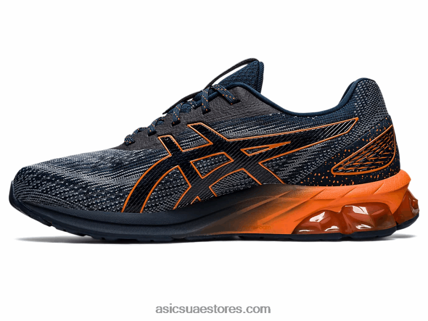 Asics الأزرق الفرنسي / البرتقالي الحمم هلام الكم 180 السابع 2N24DJ733