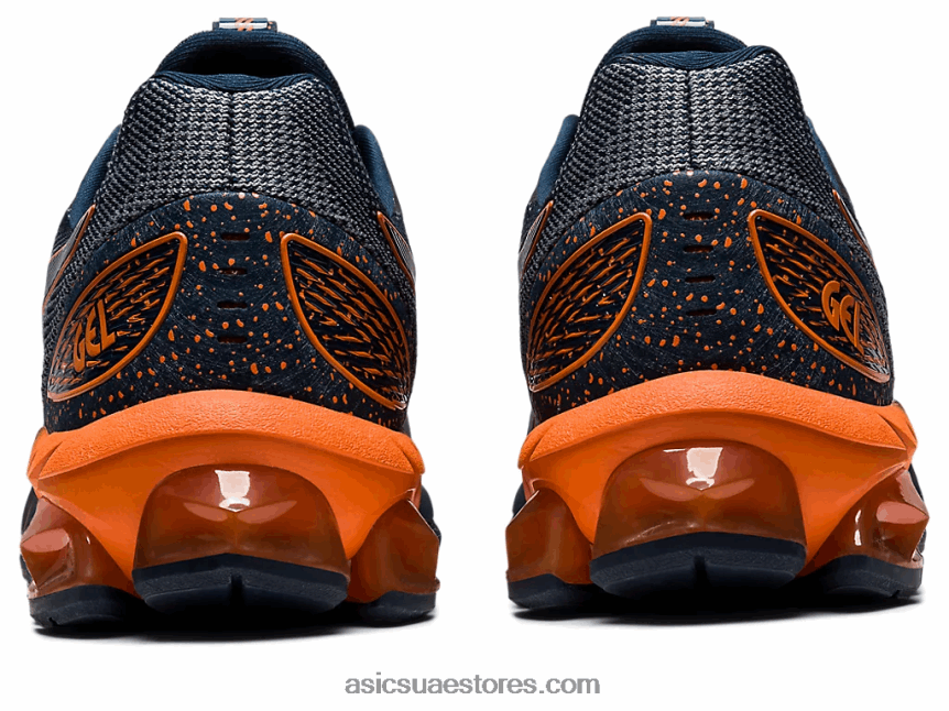 Asics الأزرق الفرنسي / البرتقالي الحمم هلام الكم 180 السابع 2N24DJ733