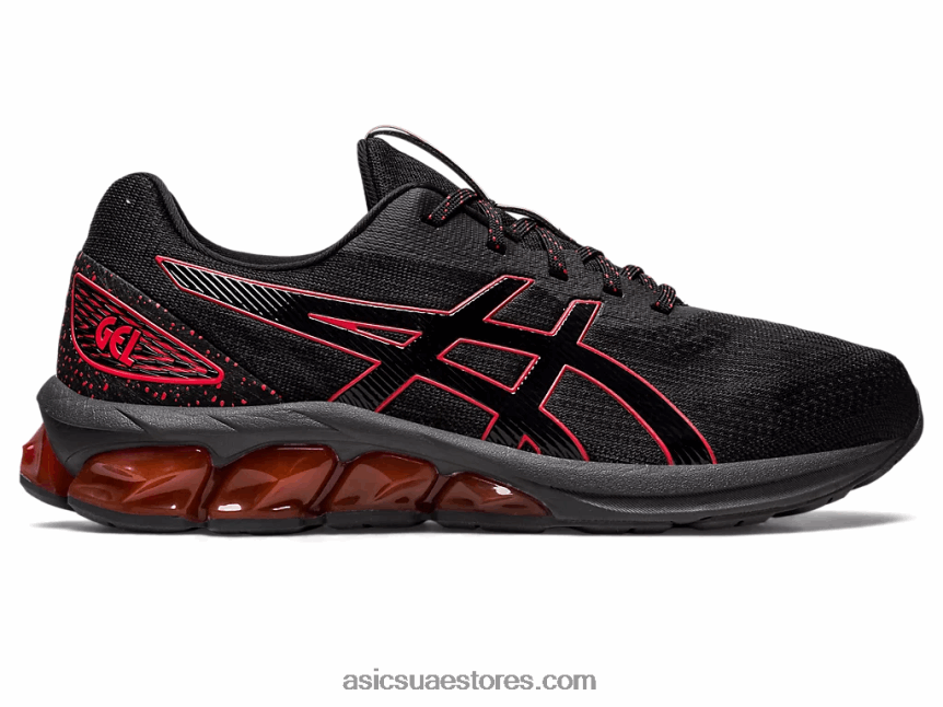 Asics تنبيه أسود / أحمر هلام الكم 180 السابع 2N24DJ742