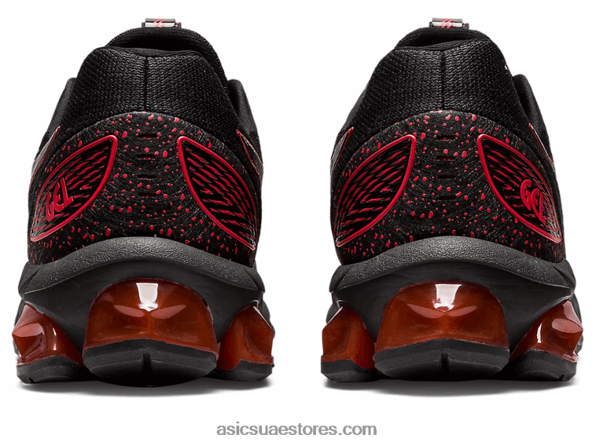 Asics تنبيه أسود / أحمر هلام الكم 180 السابع 2N24DJ742