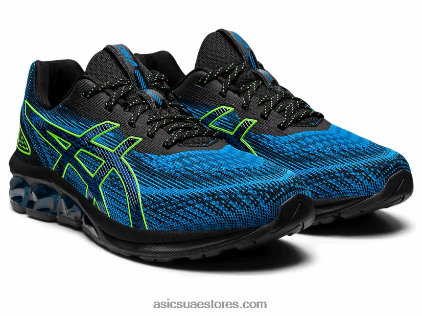 Asics أسود / أزرق مباشر هلام الكم 180 السابع 2N24DJ815