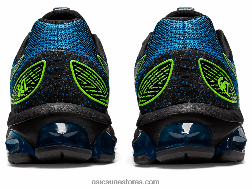 Asics أسود / أزرق مباشر هلام الكم 180 السابع 2N24DJ815