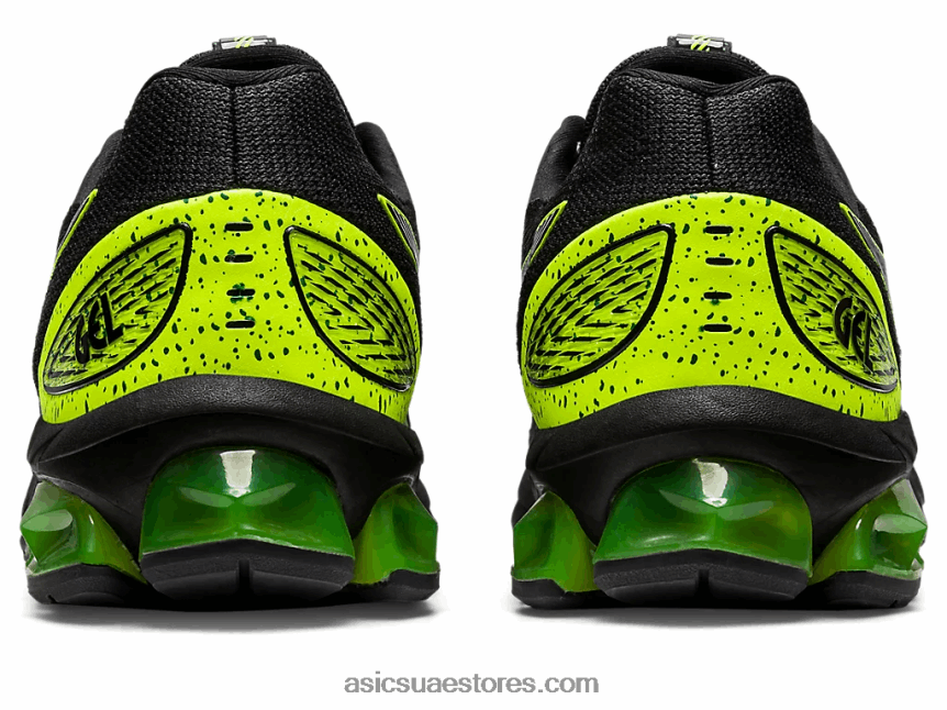 Asics أسود / أصفر أمان هلام الكم 180 السابع 2N24DJ816