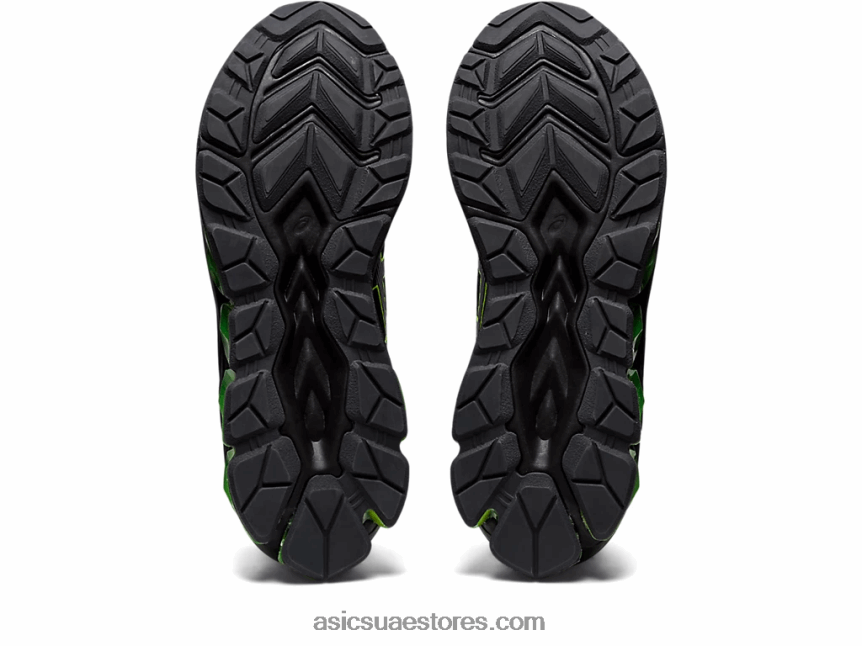 Asics أسود / أصفر أمان هلام الكم 180 السابع 2N24DJ816