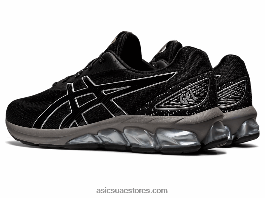Asics أسود / رمادي طيني هلام الكم 180 السابع 2N24DJ941