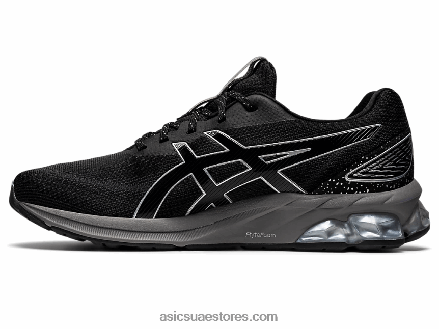 Asics أسود / رمادي طيني هلام الكم 180 السابع 2N24DJ941