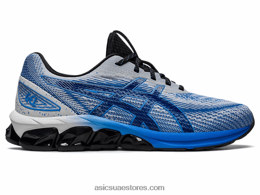 Asics الساحل الأزرق / الرمادي الجليدي هلام الكم 180 السابع 2N24DJ951