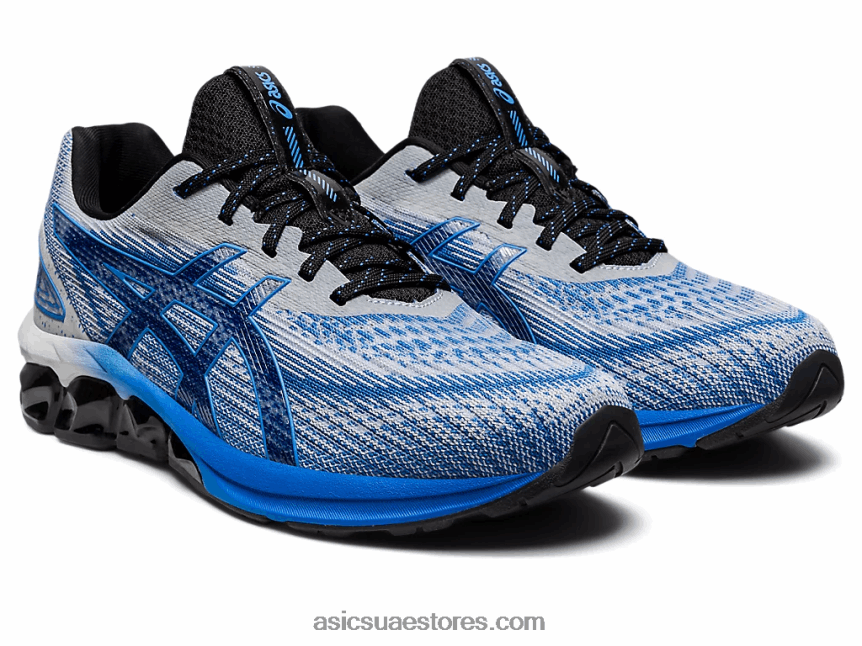 Asics الساحل الأزرق / الرمادي الجليدي هلام الكم 180 السابع 2N24DJ951